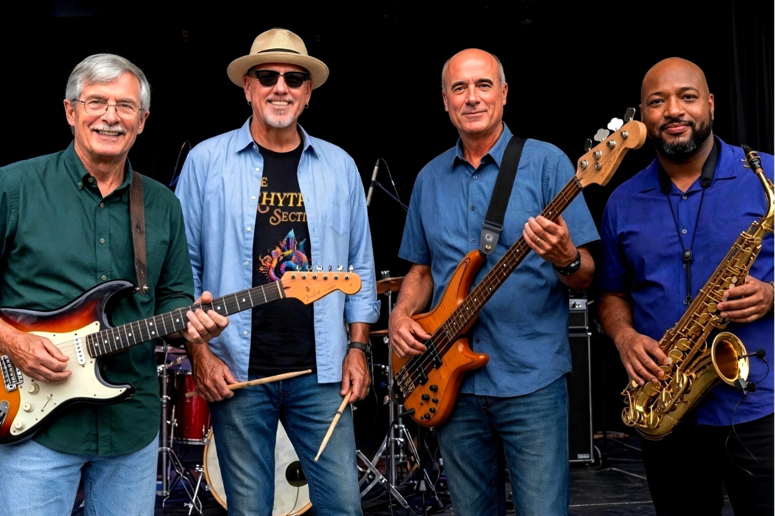 The four members of The Rhythm Section